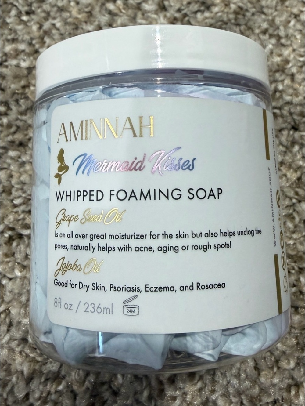 Aminnah Mermaid Kisses Whipped Foaming Soap
